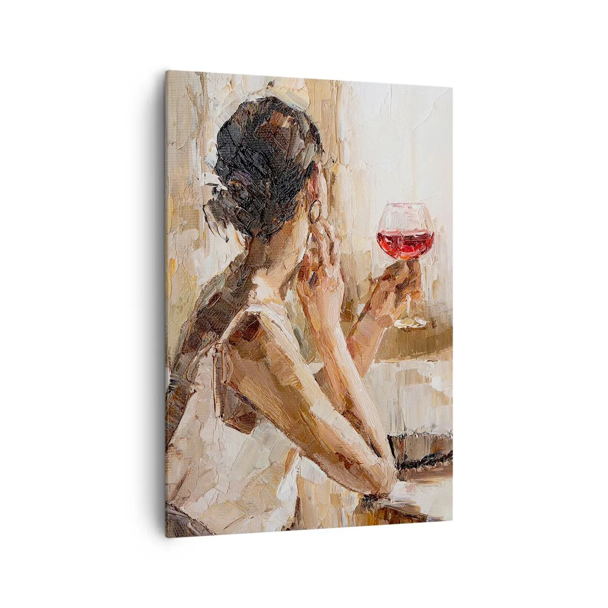 Quadro em tela - O sabor de um bom momento - 70x100 cm