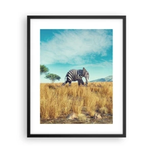 Pôster com moldura preta - Cinza não está mais na moda - 40x50 cm