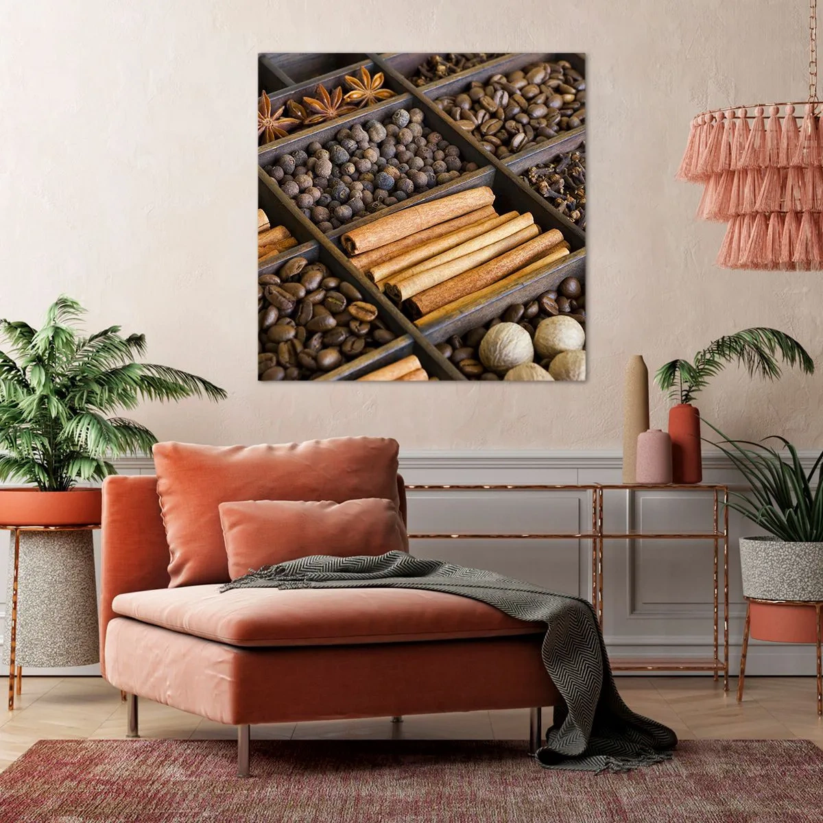 Quadro em tela - Um tesouro de aromas - 30x30 cm