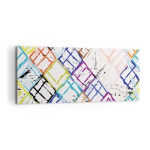 Quadro em tela - Quartos para alugar - 100x40 cm