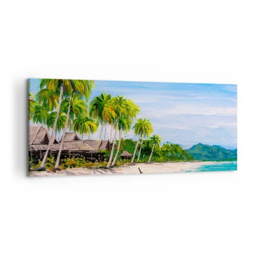 Quadro em tela - Um sonho exótico - 120x50 cm