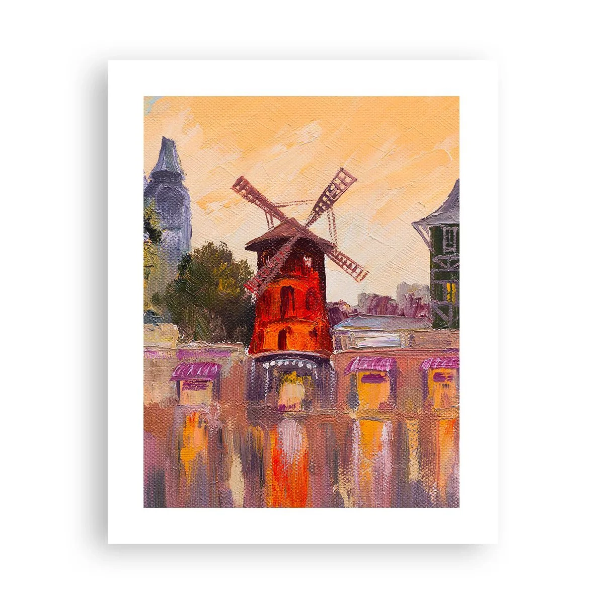 Pôster - Ícones parisienses – Moulin Rouge - 40x50 cm