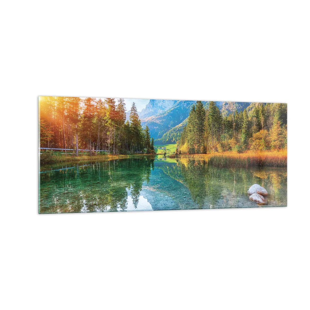 Quadro em vidro - A suavidade do outono - 100x40 cm