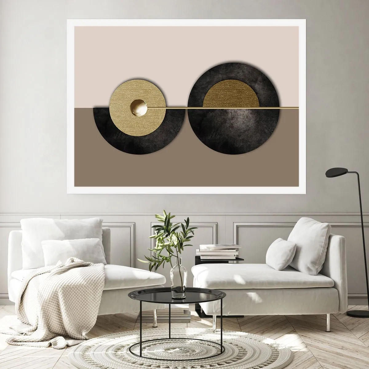 Pôster - Variações ao redor do círculo - 100x70 cm