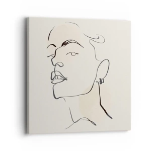Quadro em tela - Olhar orgulhoso - 40x40 cm