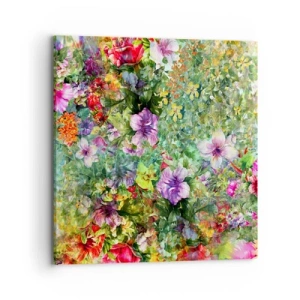 Quadro em tela - Nas flores para a perdição - 70x70 cm