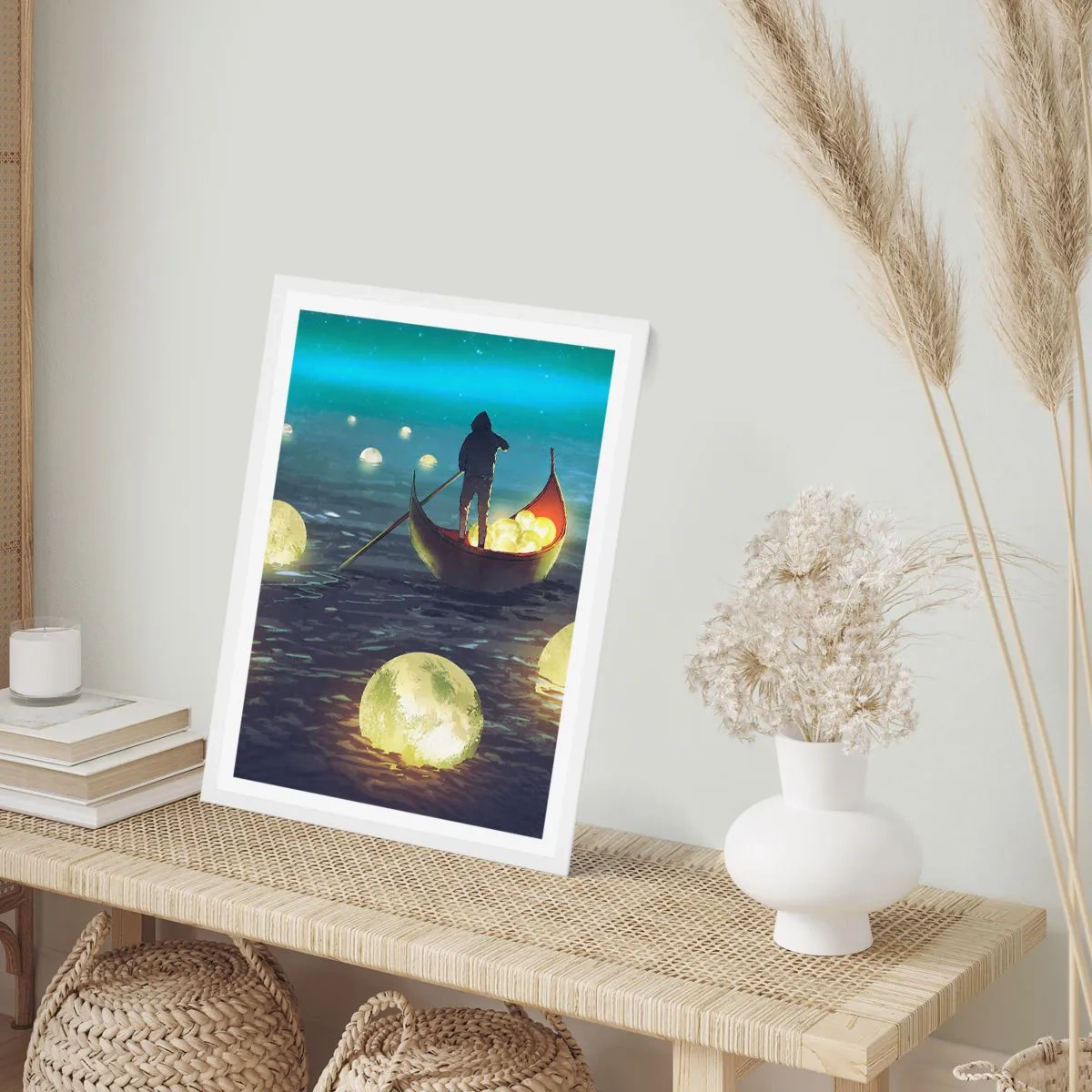 Pôster em moldura branca - Coisas com as quais os filósofos nunca sonharam - 40x50 cm