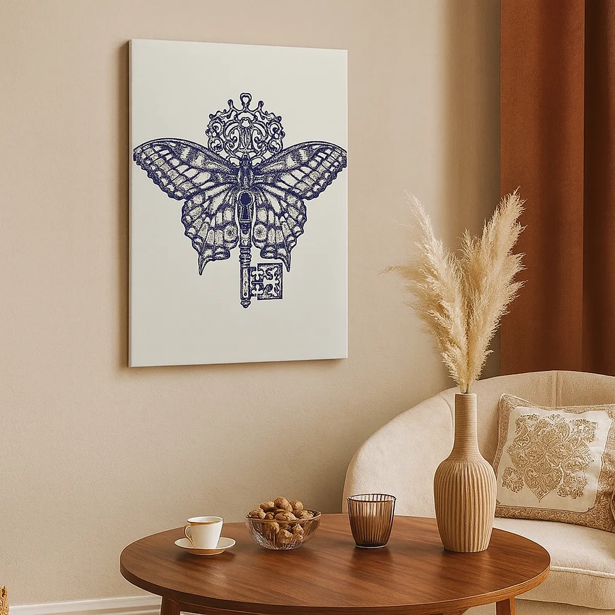 Quadro em tela - Todos os mistérios do coração - 50x70 cm