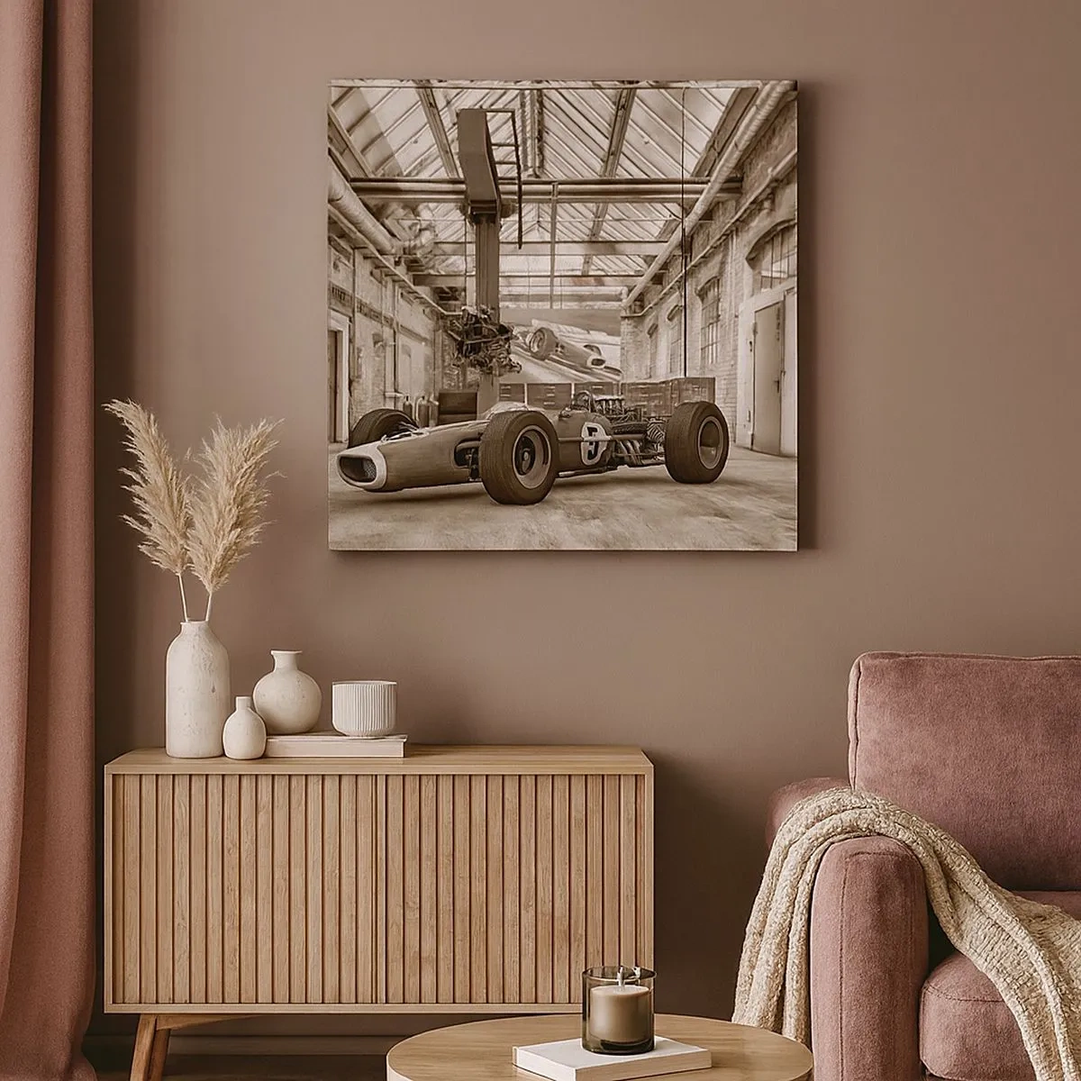 Quadro em tela - O descanso do vencedor - 30x30 cm