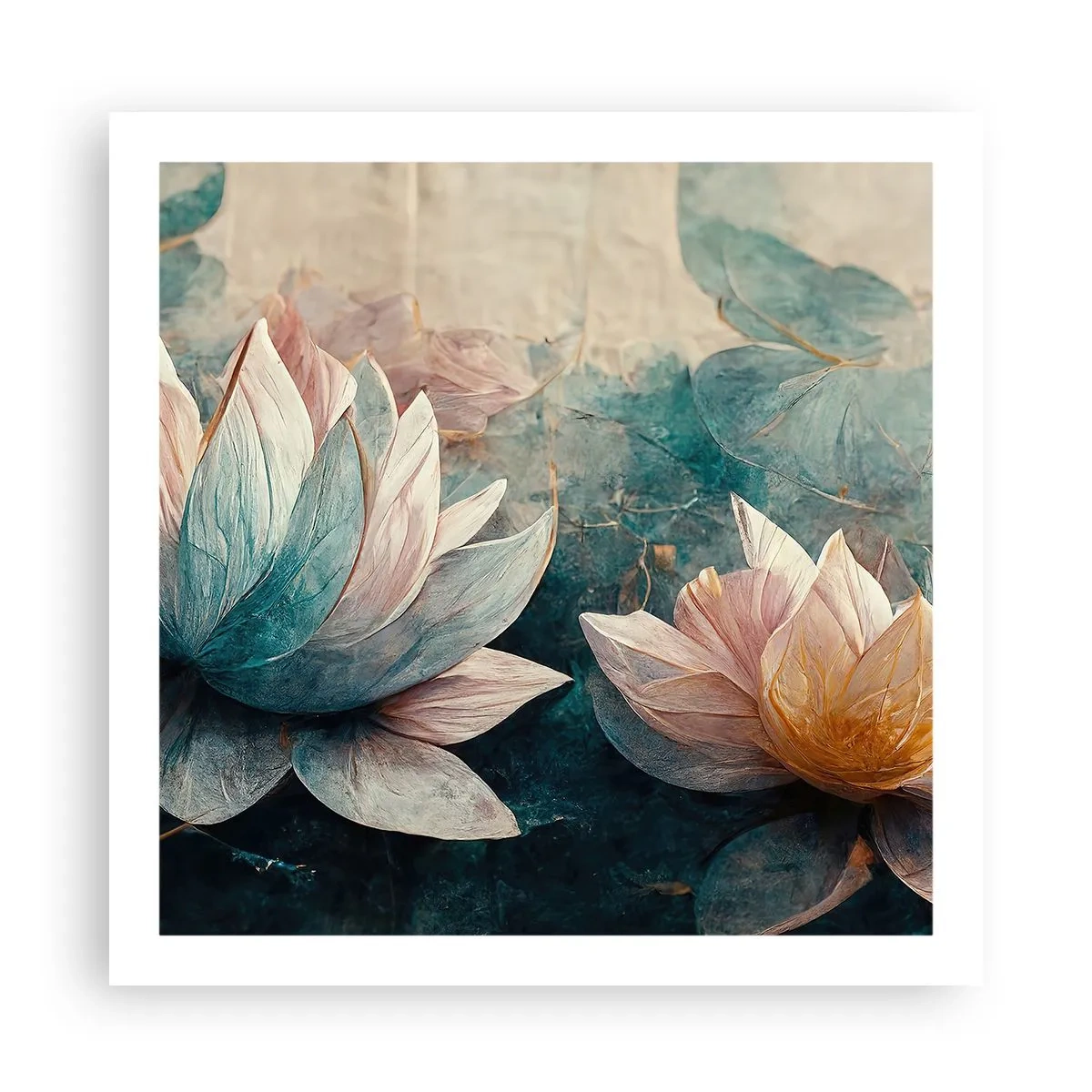 Pôster - Estrelas do lago - 60x60 cm