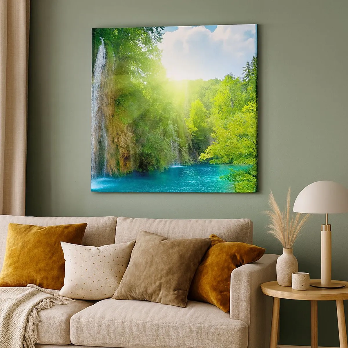 Quadro em tela - Deve ser o Éden - 30x30 cm