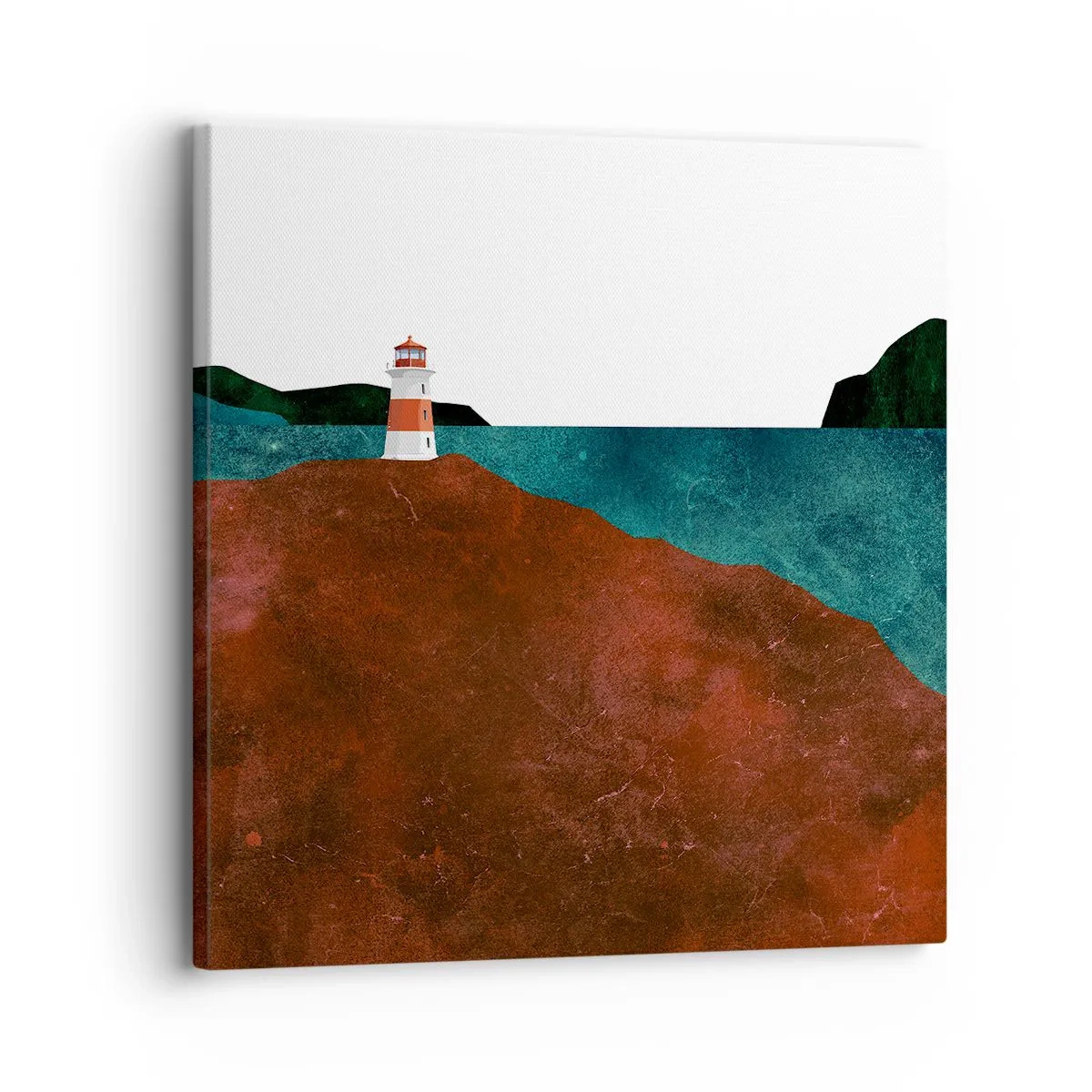 Quadro em tela - Olhando para o mar - 30x30 cm
