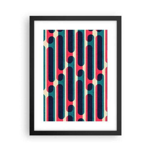 Pôster com moldura preta - Avançado e profundo - 30x40 cm