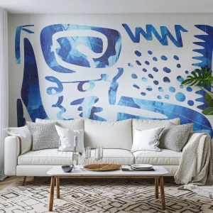 Papel de Parede Autocolante Deluxe Sticker - Voltar às raízes - Boho, Abstração, Minimalista - 150x105 cm