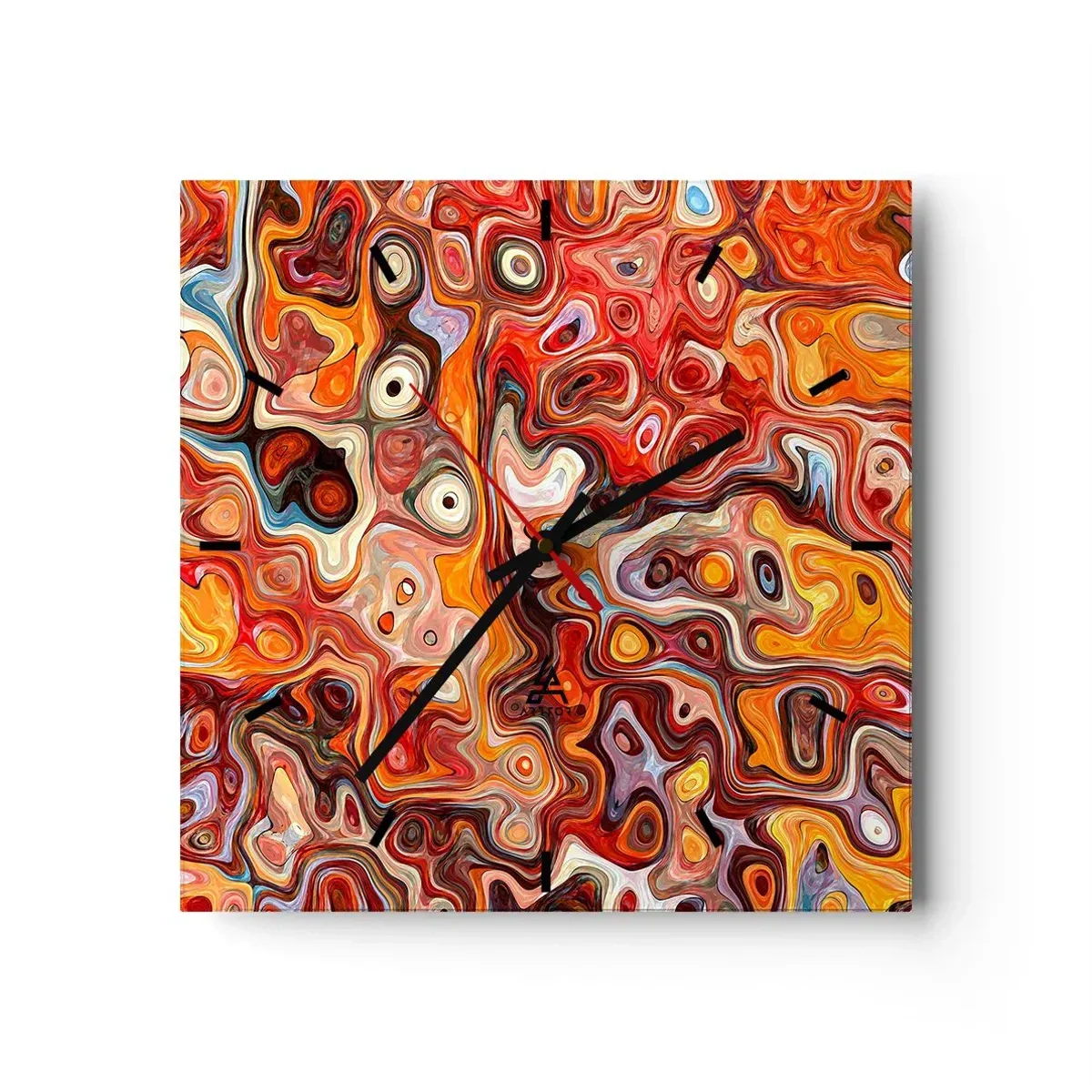 Relógio de parede - Relógio em vidro - Se as nozes tivessem derretido no mel - 30x30 cm