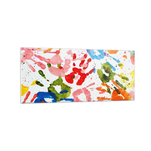Quadro em vidro - Siga os passos - 120x50 cm