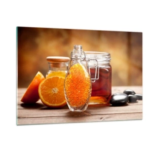 Quadro em vidro - Sabores e aromas ensolarados - 120x80 cm