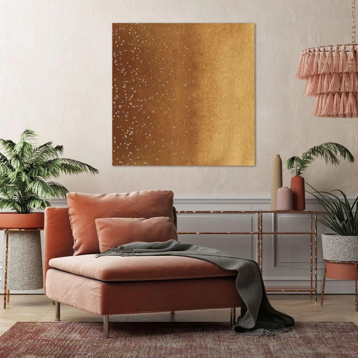 Quadro em tela - O nascimento da luz - 40x40 cm