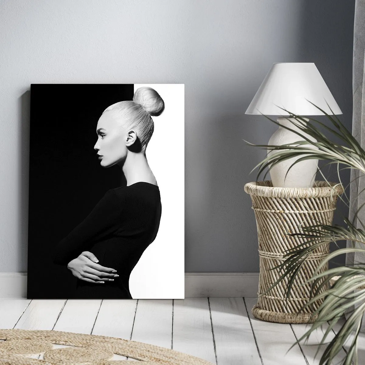 Quadro em tela - Simplesmente mulher - 55x100 cm