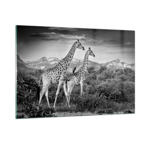 Quadro em vidro - Alta Sociedade na África - 120x80 cm