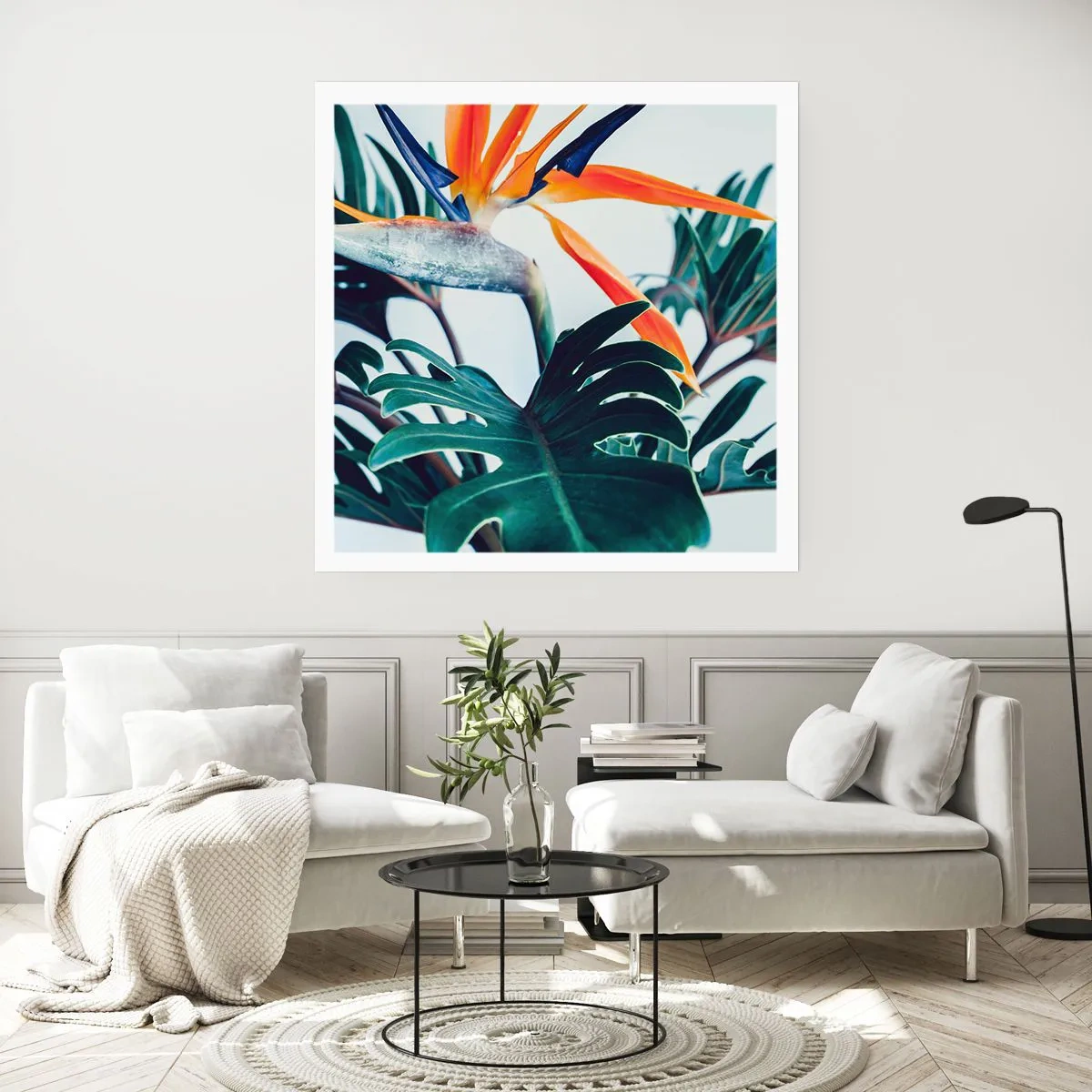 Pôster - Arbusto de passarinho - 60x60 cm