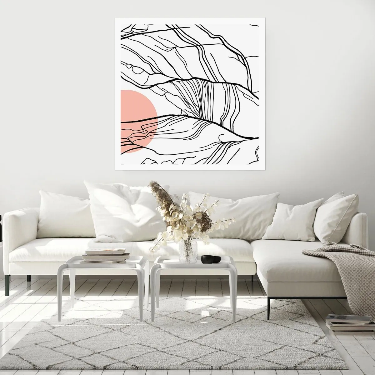 Pôster - Numa rede de galhos - 40x40 cm