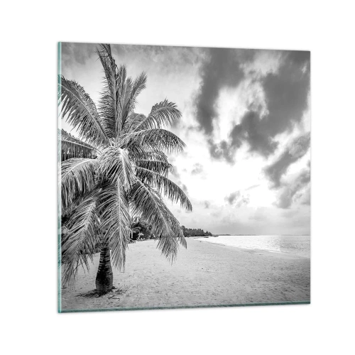 Quadro em vidro - Quando anseia por solidão... - 30x30 cm