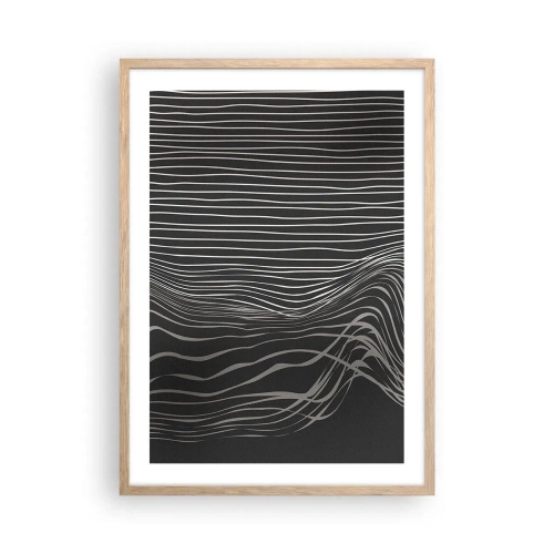 Pôster com moldura de carvalho claro - Ritmo e sotaque - 50x70 cm