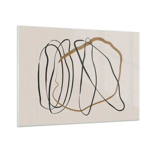 Quadro em vidro - Composição – dança em loop - 100x70 cm