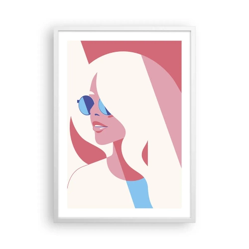 Pôster em moldura branca - Era uma loira... - 50x70 cm