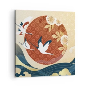 Quadro em tela - Conto de fadas japonês - 60x60 cm