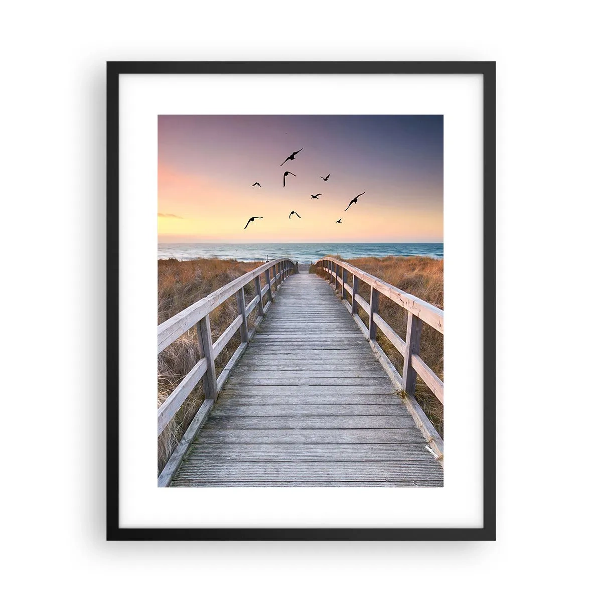 Pôster com moldura preta - O espaço das alturas - 40x50 cm