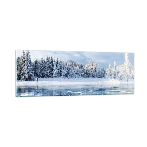 Quadro em vidro - Vista deslumbrante e cristalina - 90x30 cm