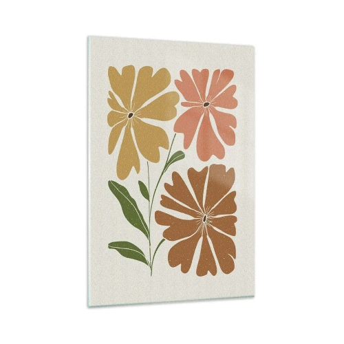 Quadro em vidro - Natureza e geometria - 80x120 cm