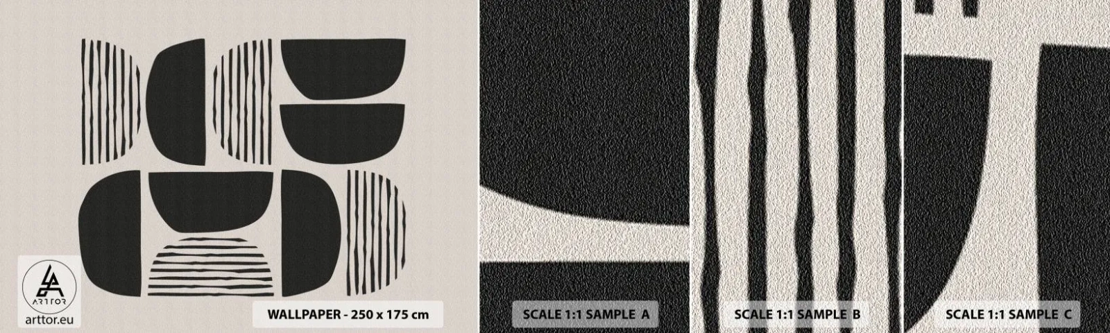 Amostra de Papel de Parede Standard Eco - Ofertas indiferentes - Boho, Pedaço, Minimalismo - 100x30 cm