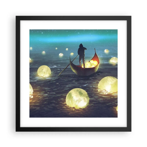 Pôster com moldura preta - Coisas com as quais os filósofos nunca sonharam - 40x40 cm