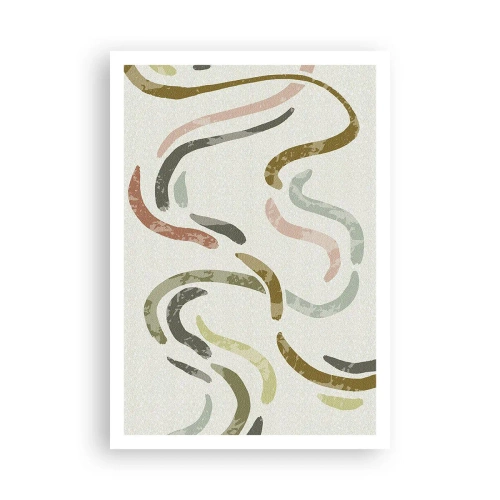 Pôster - Uma alegre dança de abstração - 70x100 cm