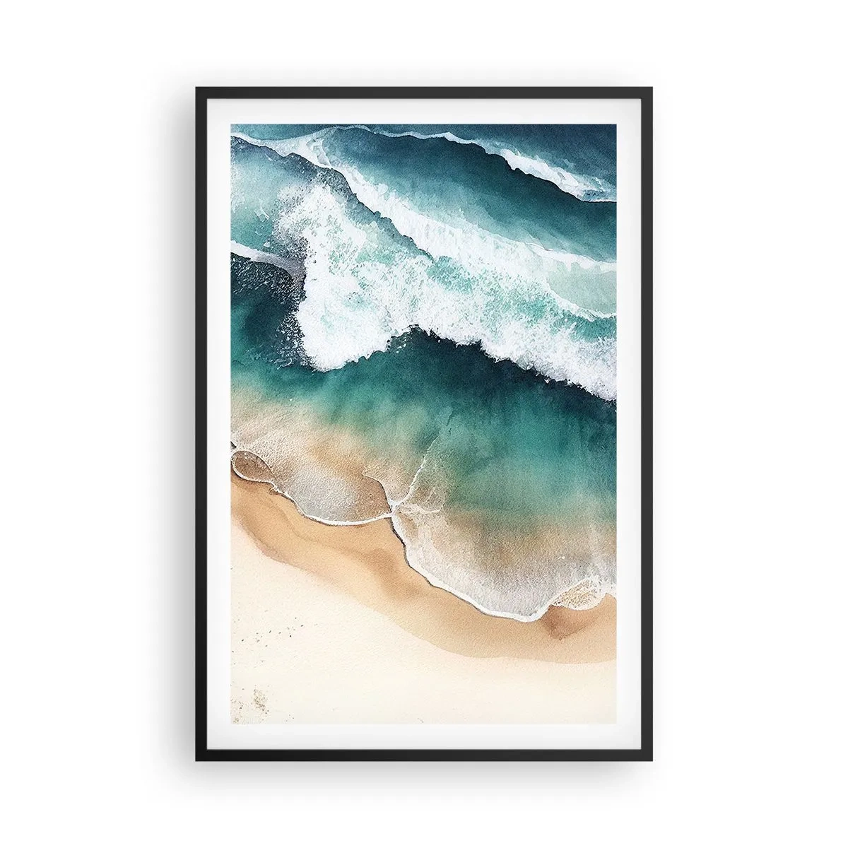 Pôster com moldura preta - O eterno encontro - 61x91 cm