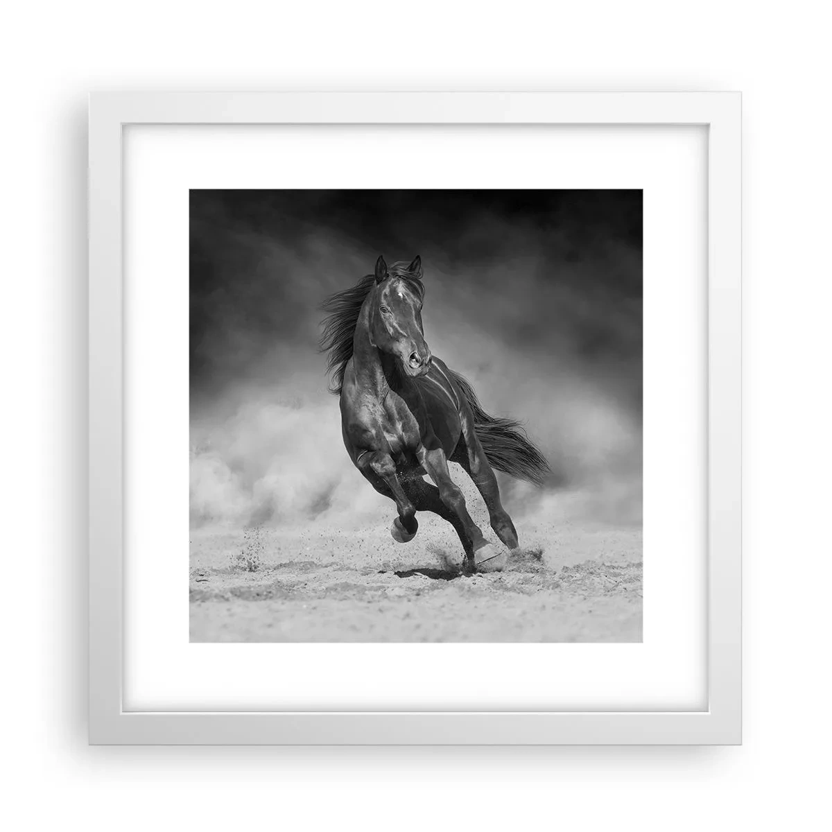 Pôster em moldura branca - Digno do próprio emir - 30x30 cm