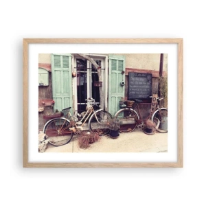 Pôster com moldura de carvalho claro - Viva a província - 50x40 cm