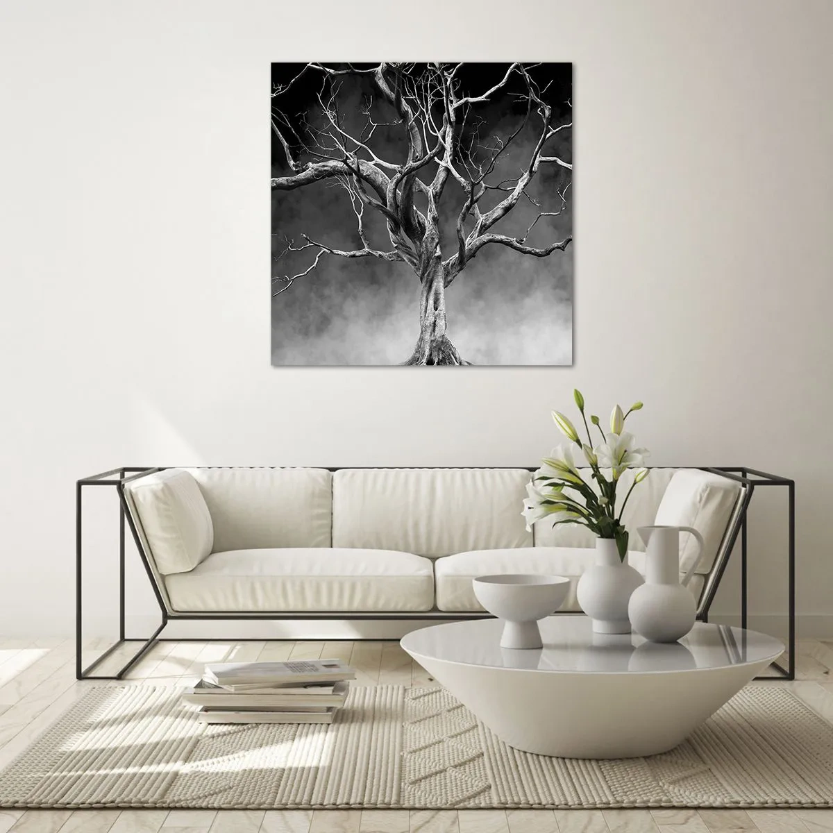 Quadro em vidro - Primitivo e sagrado - 30x30 cm
