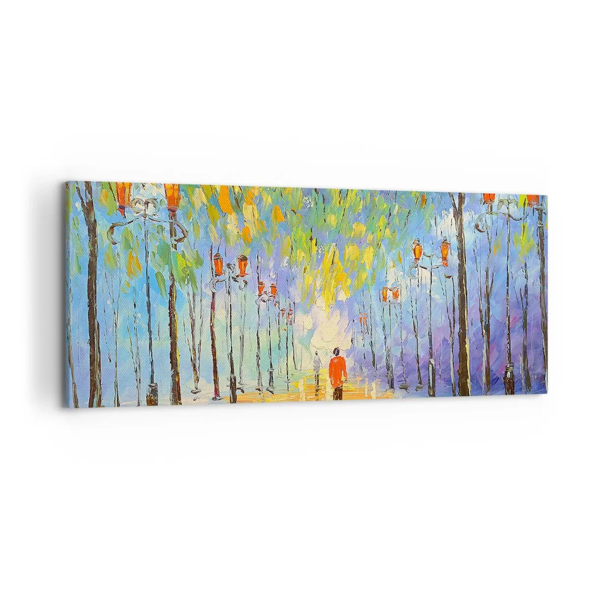 Quadro em tela - Canto nocturno da chuva - 120x50 cm