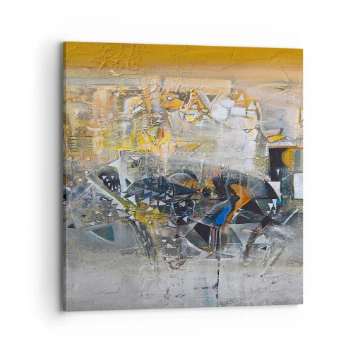 Quadro em tela - Tudo vai se encaixar - 70x70 cm