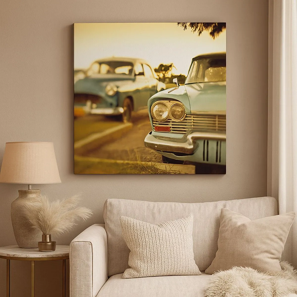 Quadro em tela - Vamos esperar para ver - 30x30 cm