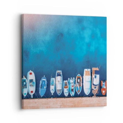 Quadro em tela - Em uma fileira - 30x30 cm