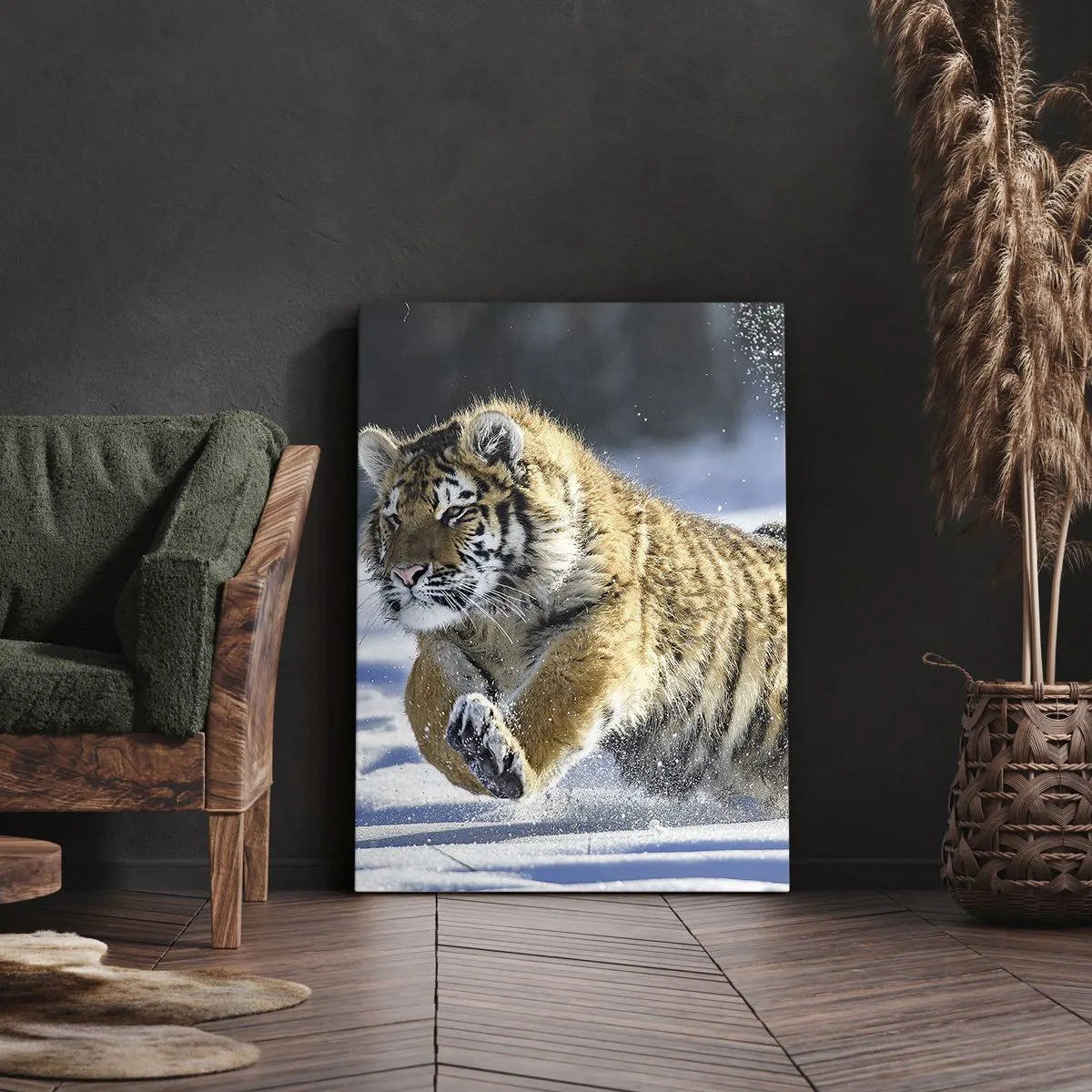 Quadro em tela - O deus da taiga siberiana - 50x70 cm