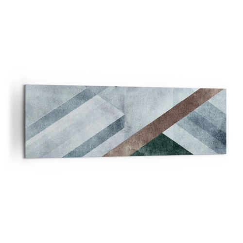 Quadro em tela - Elegância sofisticada da geometria - 160x50 cm