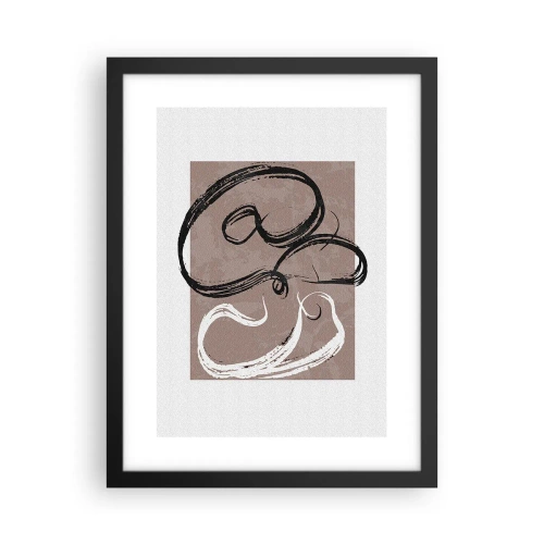 Pôster com moldura preta - Composição – a busca pela plenitude - 30x40 cm