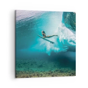 Quadro em tela - O mundo subaquático - 50x50 cm