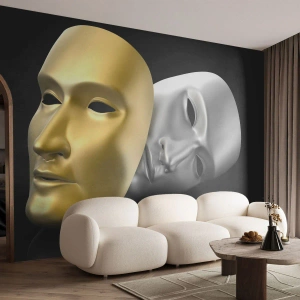 Papel de Parede Premium Sand - A vida é um teatro - Capuz, Pedaço, Teatro - 100x70 cm